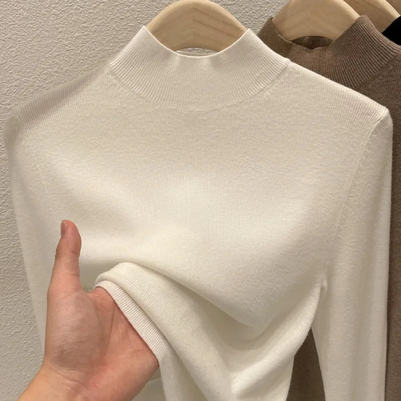 Minimal Luxe High-Neck Knit