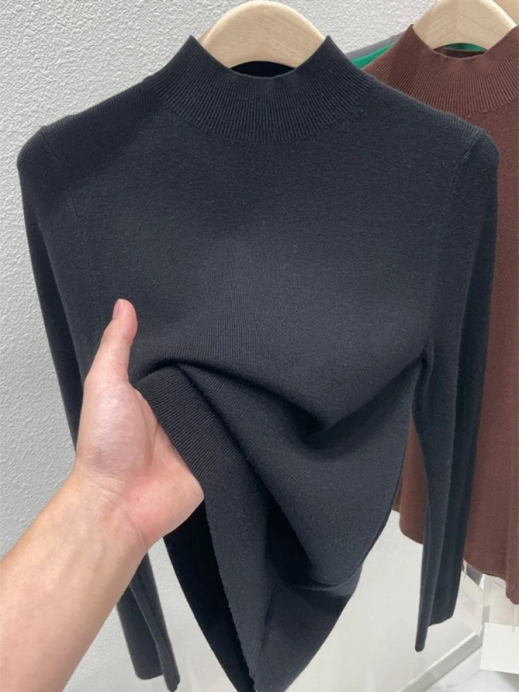 Minimal Luxe High-Neck Knit