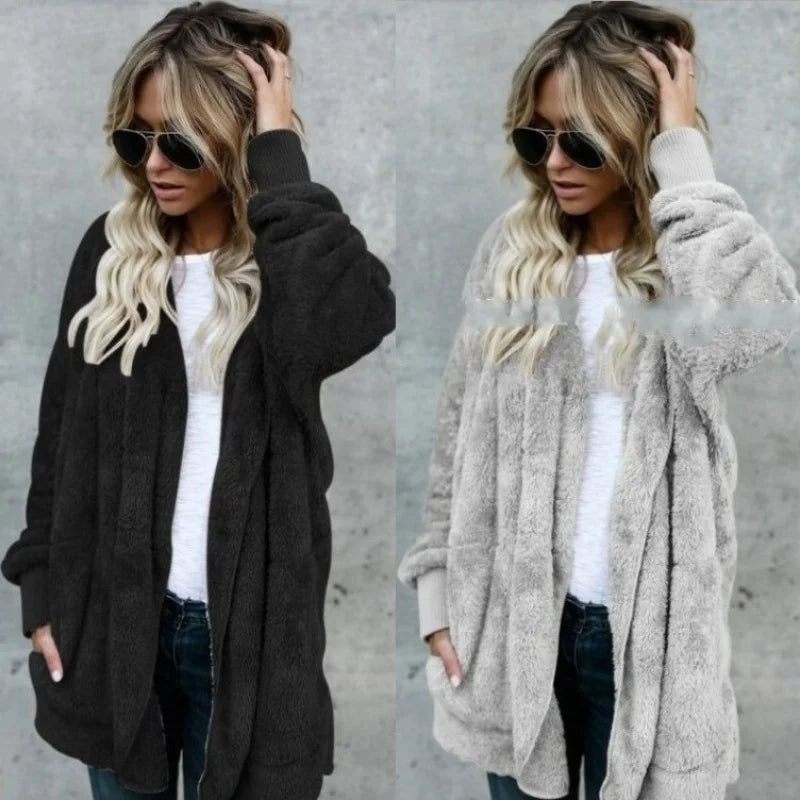 Luxe Teddy Longline Coat Cardigans