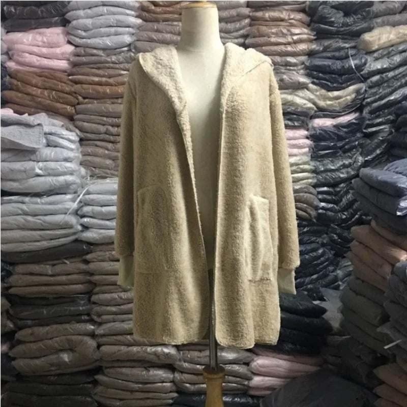 Luxe Teddy Longline Coat Cardigans