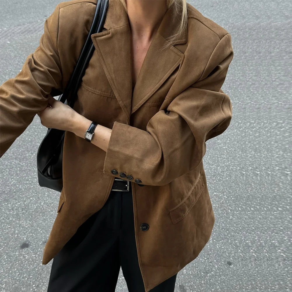 Veloura Classic Suede Blazer
