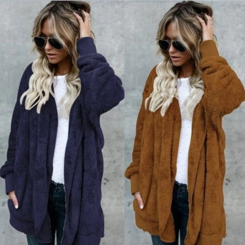 Luxe Teddy Longline Coat Cardigans