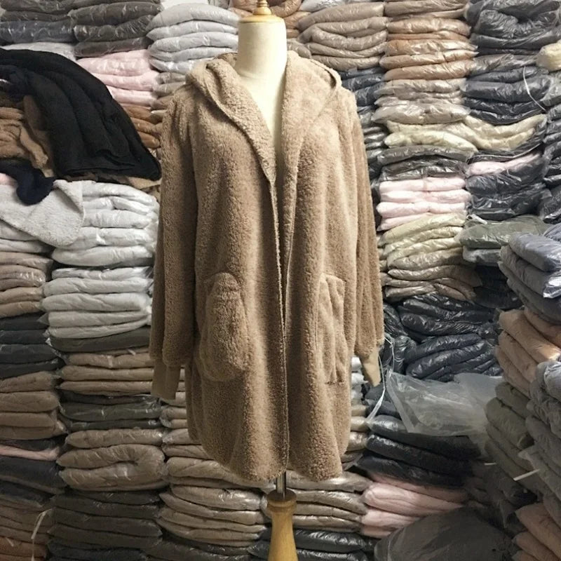 Luxe Teddy Longline Coat Cardigans