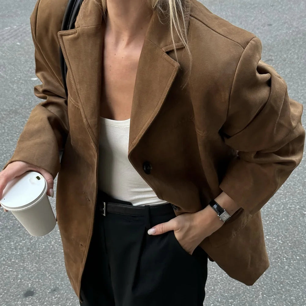 Veloura Classic Suede Blazer