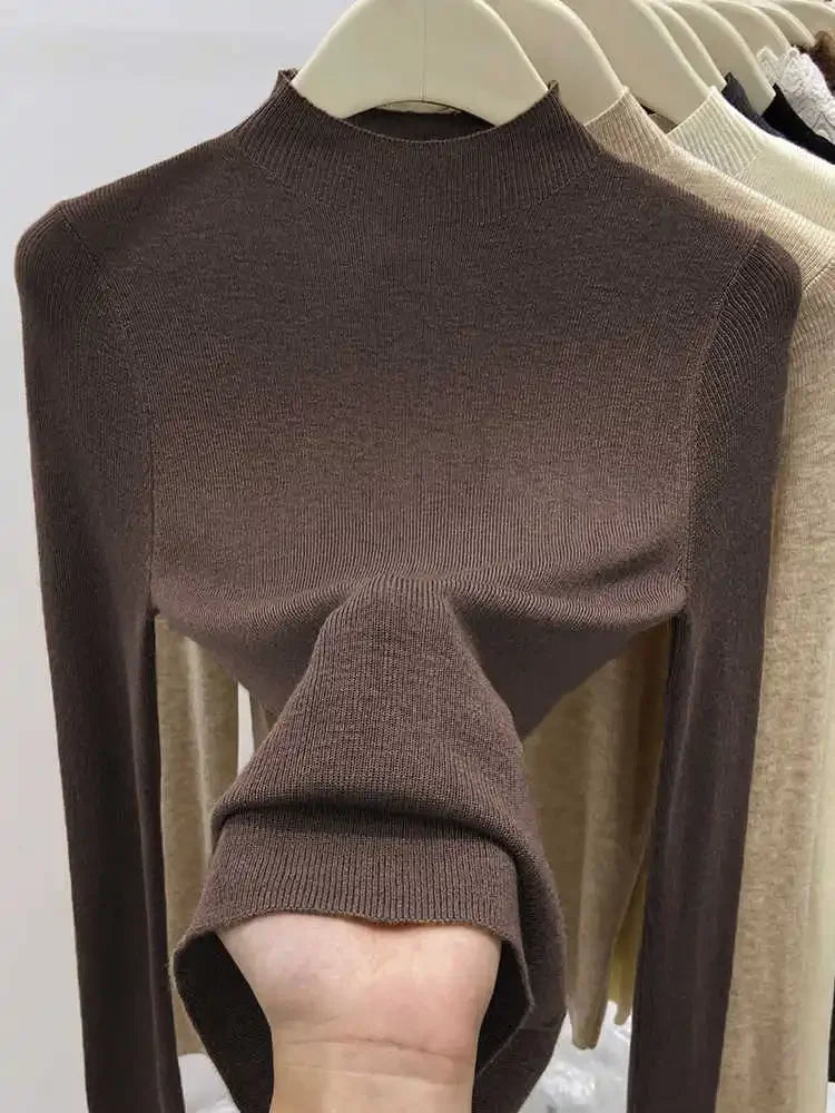 Minimal Luxe High-Neck Knit