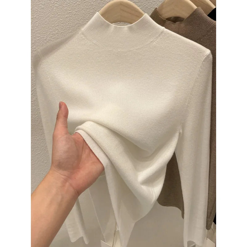 Minimal Luxe High-Neck Knit
