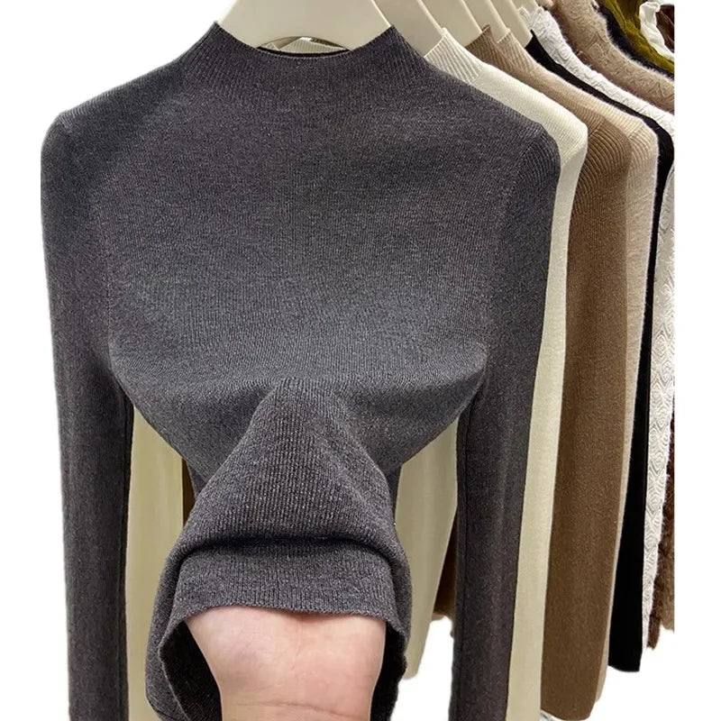 Minimal Luxe High-Neck Knit