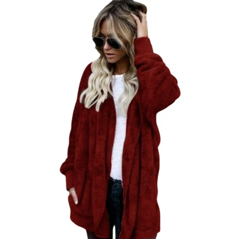 Luxe Teddy Longline Coat Cardigans