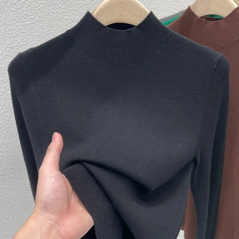 Minimal Luxe High-Neck Knit