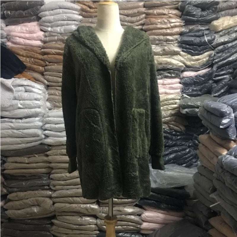 Luxe Teddy Longline Coat Cardigans