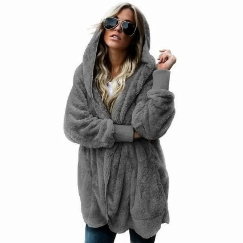 Luxe Teddy Longline Coat Cardigans