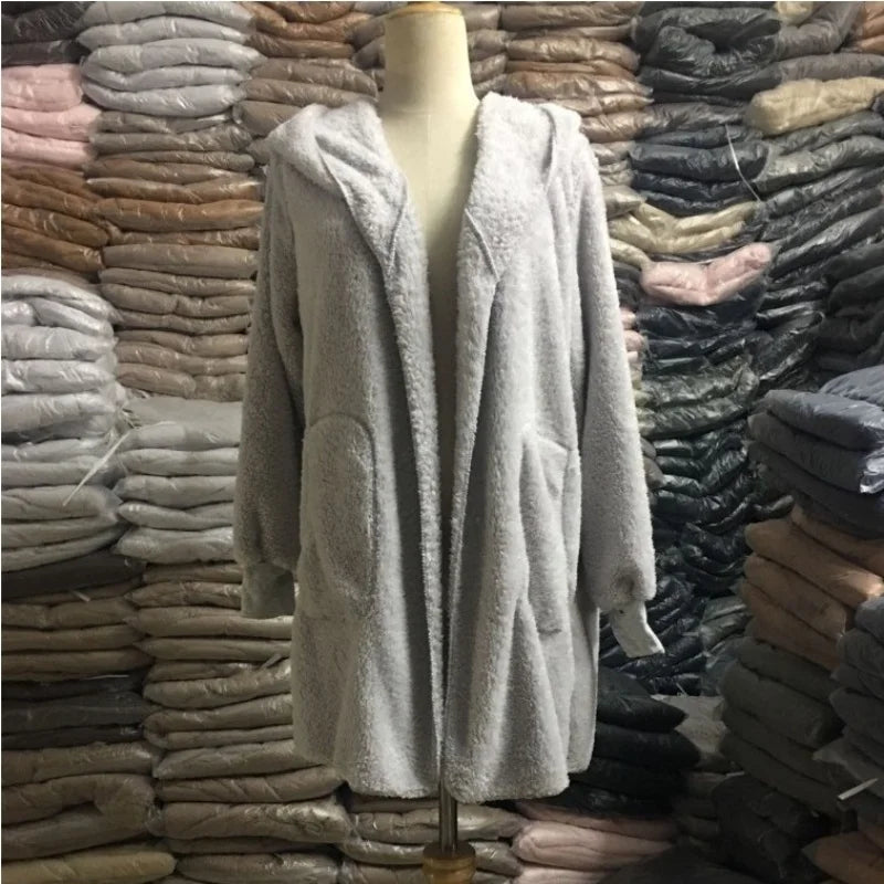 Luxe Teddy Longline Coat Cardigans