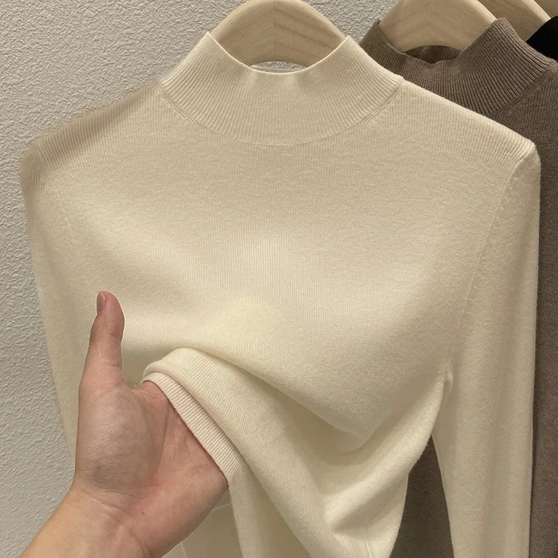 Minimal Luxe High-Neck Knit