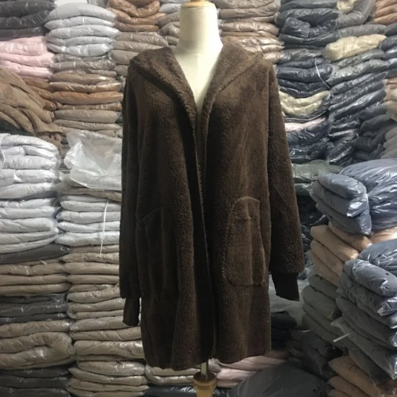 Luxe Teddy Longline Coat Cardigans