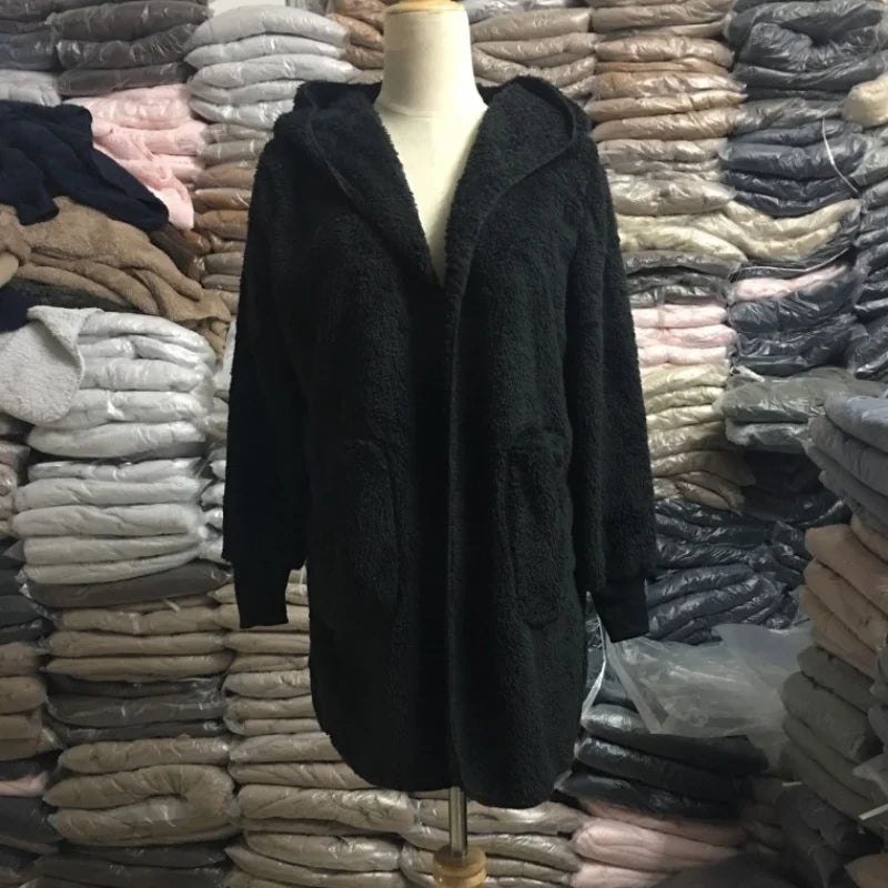 Luxe Teddy Longline Coat Cardigans