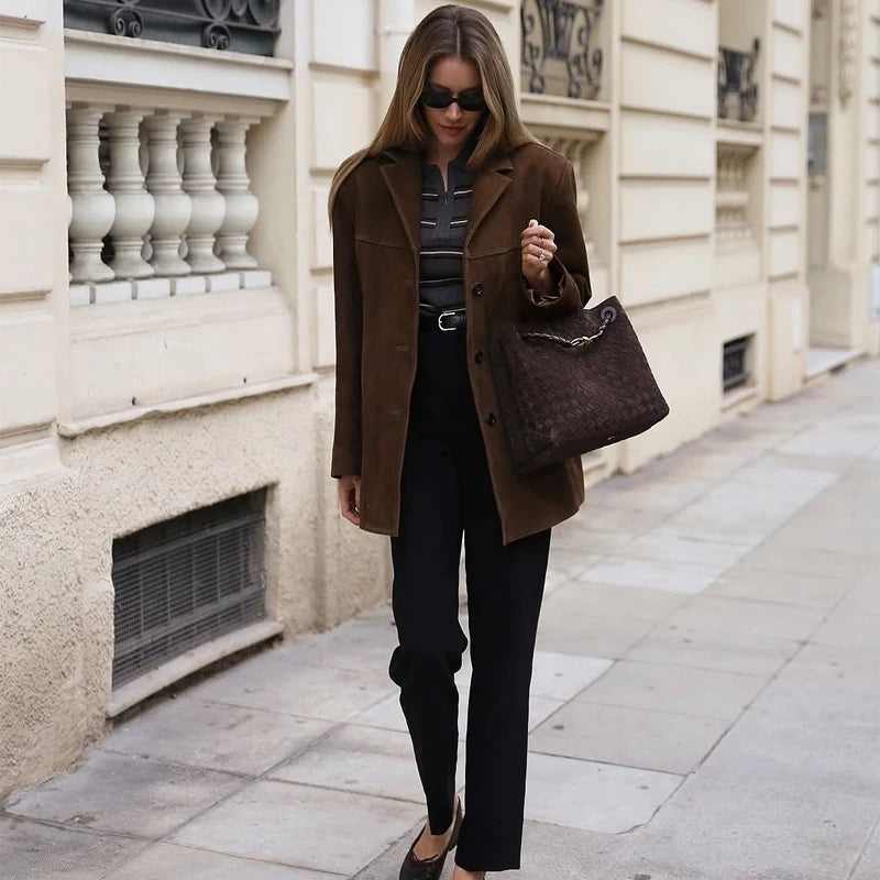 Veloura Classic Suede Blazer