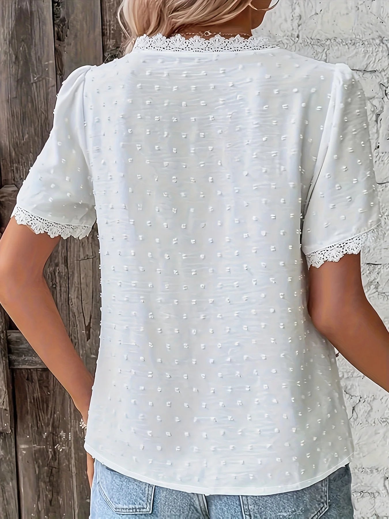 Aurélia Lace V-Neck Blouse