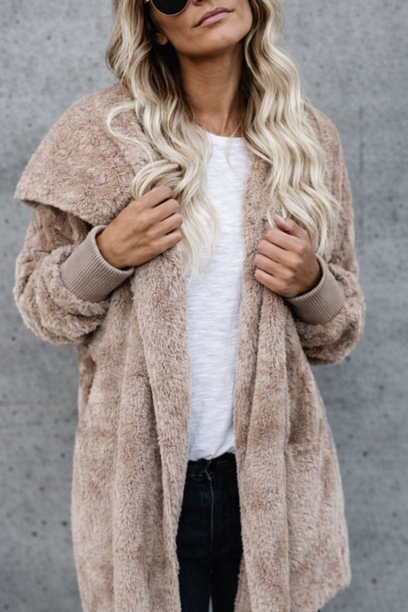 Luxe Teddy Longline Coat Cardigans